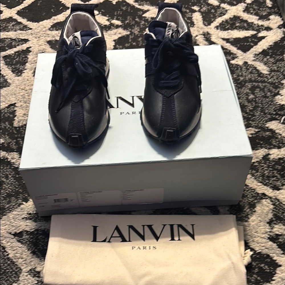 Lanvin Men's Navy Sneakers